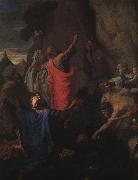 Nicolas Poussin Moses Bringing Forth Water from the Rock oil on canvas